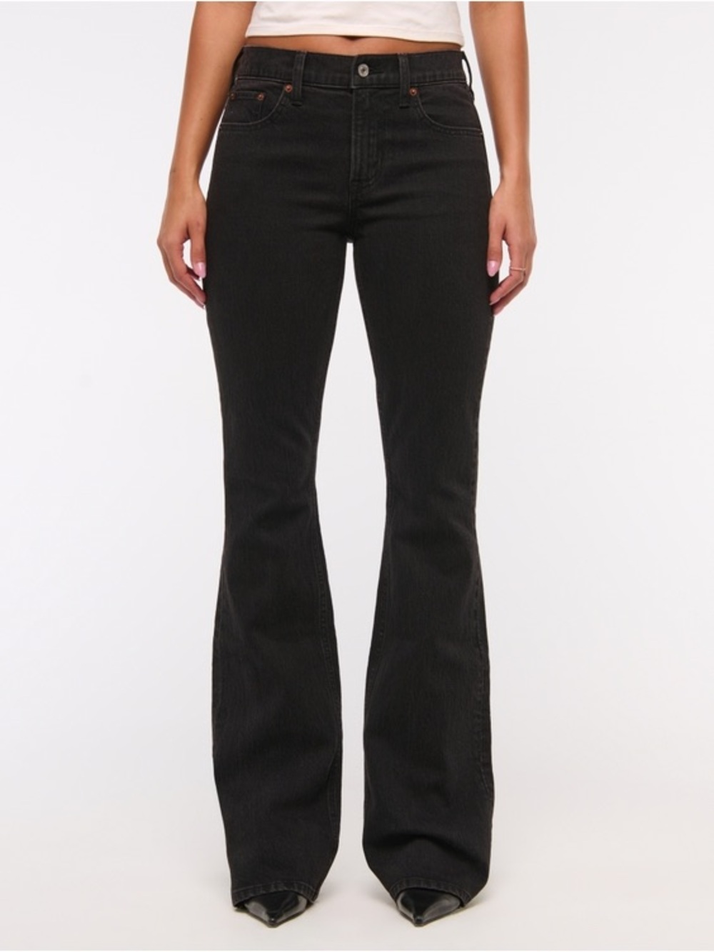 ABERCROMBIE MID RISE BOOTCUT FLARE JEAN 28 LONG